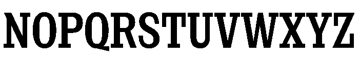 NaNRageSlabXCnd SemiBd Font UPPERCASE