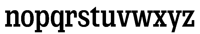 NaNRageSlabXCnd SemiBd Font LOWERCASE