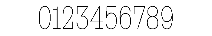 NaNRageSlabXCnd Thin Font OTHER CHARS