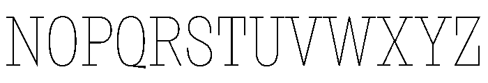 NaNRageSlabXCnd Thin Font UPPERCASE