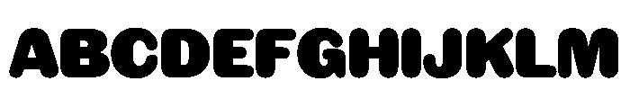 NaNRageSoftNr Blk Font UPPERCASE
