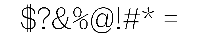 NaNRageSoftNr ExtraLt Font OTHER CHARS