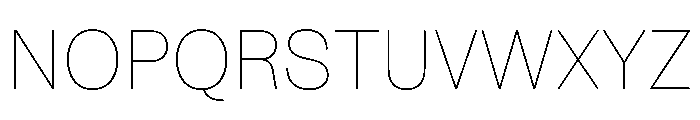 NaNRageSoftNr Thin Font UPPERCASE