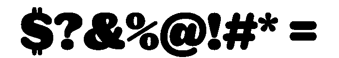 NaNRageSoftStd Blk Font OTHER CHARS