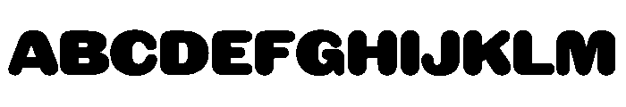 NaNRageSoftStd Blk Font UPPERCASE
