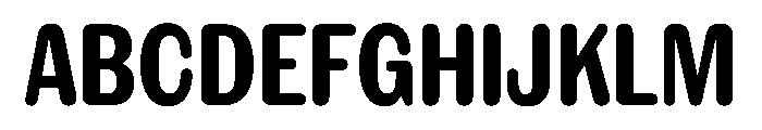 NaNRageSoftXCnd Bd Font UPPERCASE