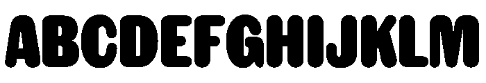 NaNRageSoftXCnd Blk Font UPPERCASE