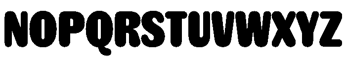 NaNRageSoftXCnd Blk Font UPPERCASE