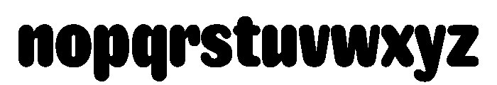 NaNRageSoftXCnd Blk Font LOWERCASE