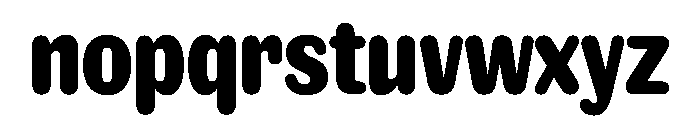 NaNRageSoftXCnd ExtraBd Font LOWERCASE