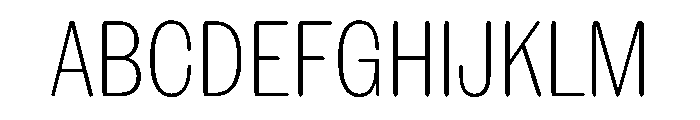 NaNRageSoftXCnd ExtraLt Font UPPERCASE