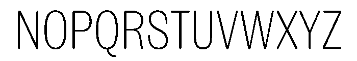NaNRageSoftXCnd ExtraLt Font UPPERCASE