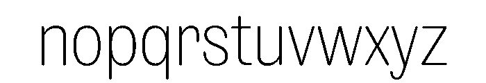 NaNRageSoftXCnd ExtraLt Font LOWERCASE