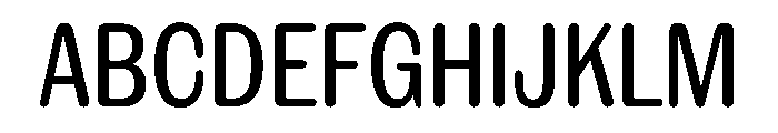 NaNRageSoftXCnd Med Font UPPERCASE