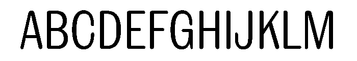 NaNRageSoftXCnd Reg Font UPPERCASE