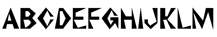 NaNRageZippCnd Bd Font UPPERCASE