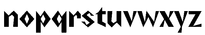 NaNRageZippCnd Bd Font LOWERCASE