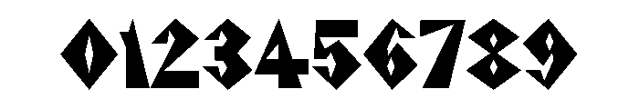NaNRageZippCnd Blk Font OTHER CHARS