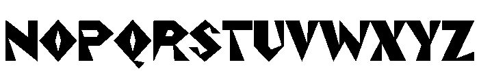 NaNRageZippCnd Blk Font UPPERCASE