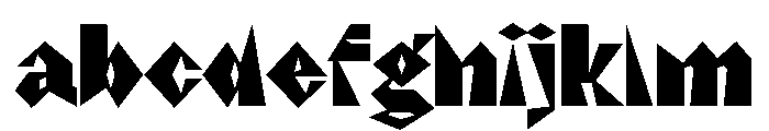 NaNRageZippCnd Blk FONT