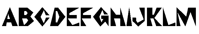NaNRageZippCnd ExtraBd Font UPPERCASE