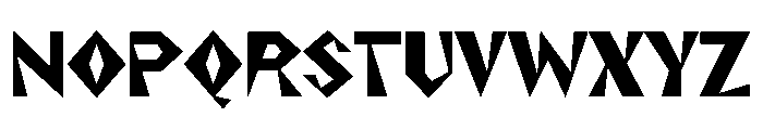 NaNRageZippCnd ExtraBd Font UPPERCASE