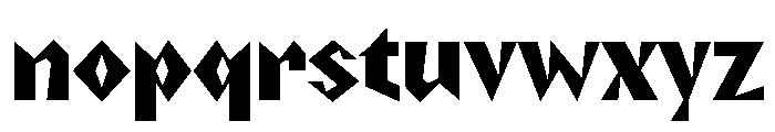 NaNRageZippCnd ExtraBd Font LOWERCASE