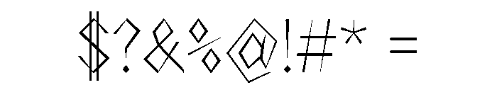 NaNRageZippCnd ExtraLt Font OTHER CHARS