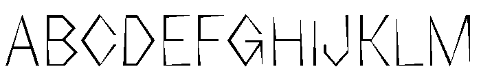 NaNRageZippCnd ExtraLt Font UPPERCASE