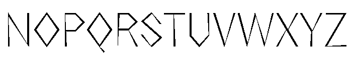 NaNRageZippCnd ExtraLt Font UPPERCASE