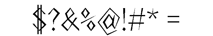 NaNRageZippCnd Lt Font OTHER CHARS