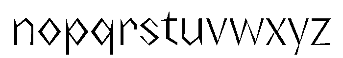 NaNRageZippCnd Lt Font LOWERCASE