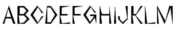 NaNRageZippCnd Reg Font UPPERCASE