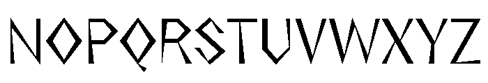 NaNRageZippCnd Reg Font UPPERCASE