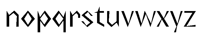 NaNRageZippCnd Reg Font LOWERCASE
