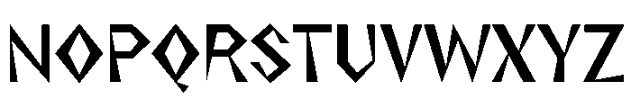 NaNRageZippCnd SemiBd Font UPPERCASE