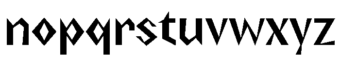 NaNRageZippCnd SemiBd Font LOWERCASE