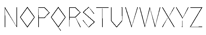 NaNRageZippCnd Thin Font UPPERCASE