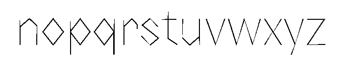 NaNRageZippCnd Thin Font LOWERCASE