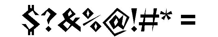 NaNRageZippNr Bd Font OTHER CHARS