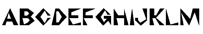NaNRageZippNr Bd Font UPPERCASE