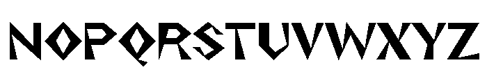 NaNRageZippNr Bd Font UPPERCASE