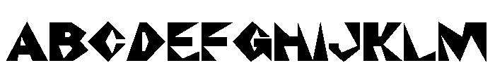 NaNRageZippNr Blk Font UPPERCASE