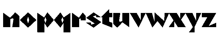 NaNRageZippNr Blk Font LOWERCASE