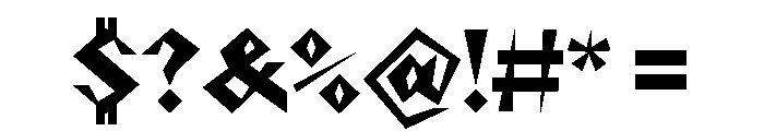 NaNRageZippNr ExtraBd Font OTHER CHARS