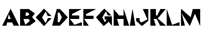 NaNRageZippNr ExtraBd Font UPPERCASE