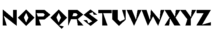 NaNRageZippNr ExtraBd Font UPPERCASE