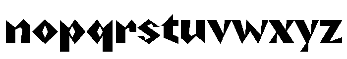 NaNRageZippNr ExtraBd Font LOWERCASE