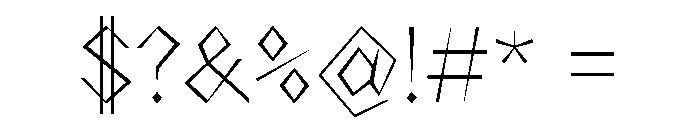 NaNRageZippNr ExtraLt Font OTHER CHARS