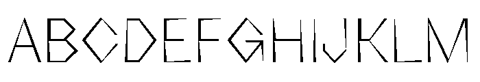 NaNRageZippNr ExtraLt Font UPPERCASE